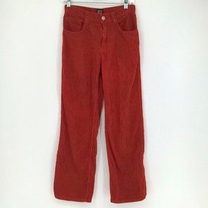 BDG Urban Outfitters Orange/Red Corduroy Straight Leg Mid Rise Pant Size‎ 25